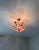 1980s Italian Pink Murano Style Glass Floral Chandelier – Hand-Painted Porcelain & Brass Ceiling Light For Sale - Image 6 of 18