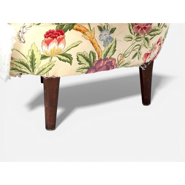 Wood Ernst Schwadron Style, Mahogany, Fabric, Organic Lounge Chairs, Usa, 1960s For Sale - Image 7 of 11