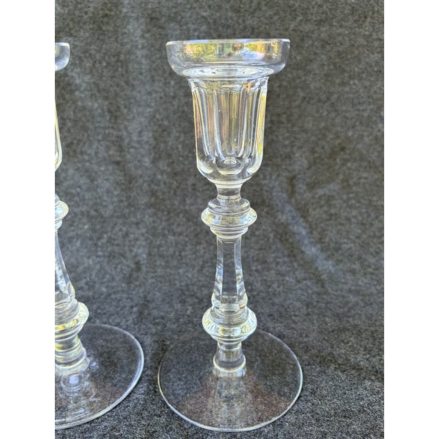 Early 21st Century Waterford Crystal Candlesticks "Kenmare" a Pair For Sale - Image 5 of 13