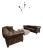 Restoration Hardware Kensington 96" Down-Filled Leather Sofas – Glove Leather (2 Available) For Sale
