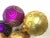 6 Vintage Glass Hanging Ornaments For Sale - Image 4 of 7