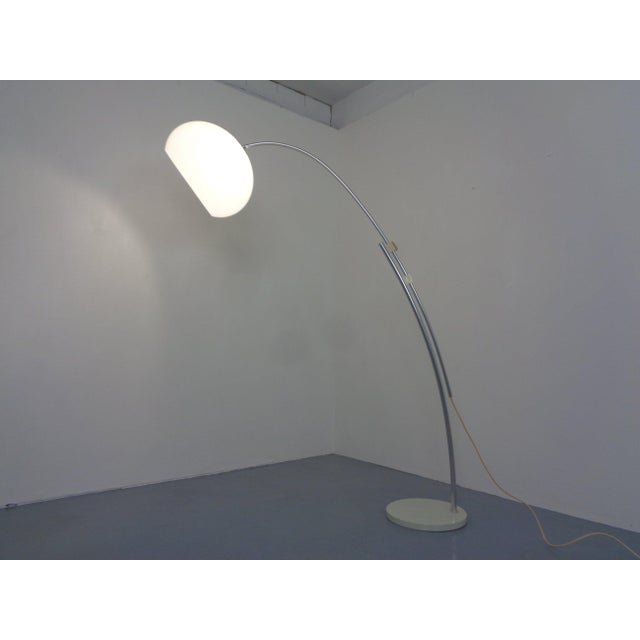 Metal Adjustable German Arc Lamp, 1970s For Sale - Image 7 of 18