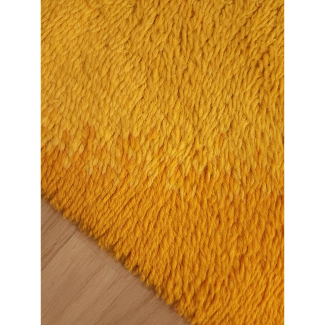 Wool Rug in Orange & Brown by Reichel, Germany, 1970s For Sale - Image 6 of 8