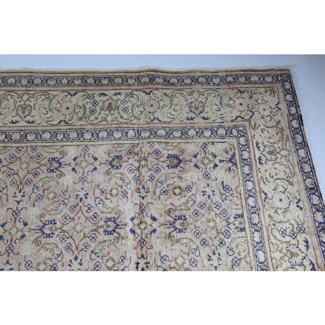 1940s Turkish Kayseri Floral Design Area Rug For Sale In Tampa - Image 6 of 12