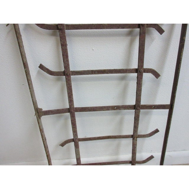 Antique Victorian Iron Window For Sale In Philadelphia - Image 6 of 7