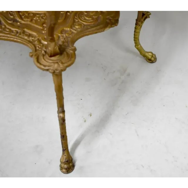 Metal Early 20th Century Victorian Style Three Tier Bronze Music Stand For Sale - Image 7 of 12