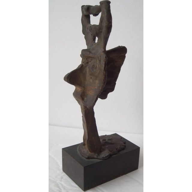 Abstract Emerson Woelffer Bonze Sculpture, Abstract Face, Signed, Dated, Numbered For Sale - Image 3 of 6