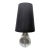 Jonathan Adler Claridge Lead Crystal Table Lamp With Black Shade For Sale
