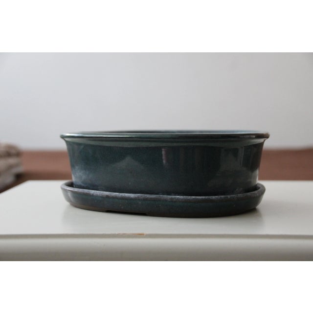 Ceramic Japanese Ceramic Bonsai Plant Pots, 1990s, Set of 10 For Sale - Image 7 of 9