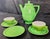 Mid-Century Modern Vintage Green Laveno Italian Tea Set, Società Ceramica Italiana, Mid Century For Sale - Image 3 of 13