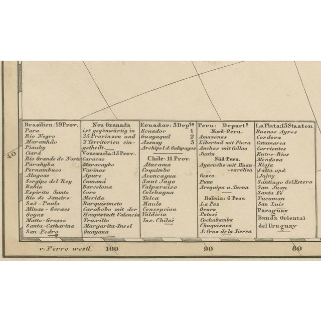 Map of South America Pre-Border Consolidation, 1858 For Sale - Image 6 of 10