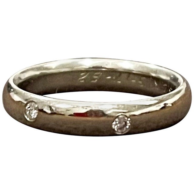 6 Flush Set Bezel Diamond Eternity Wedding Band in 18 Karat White Gold For Sale - Image 18 of 18