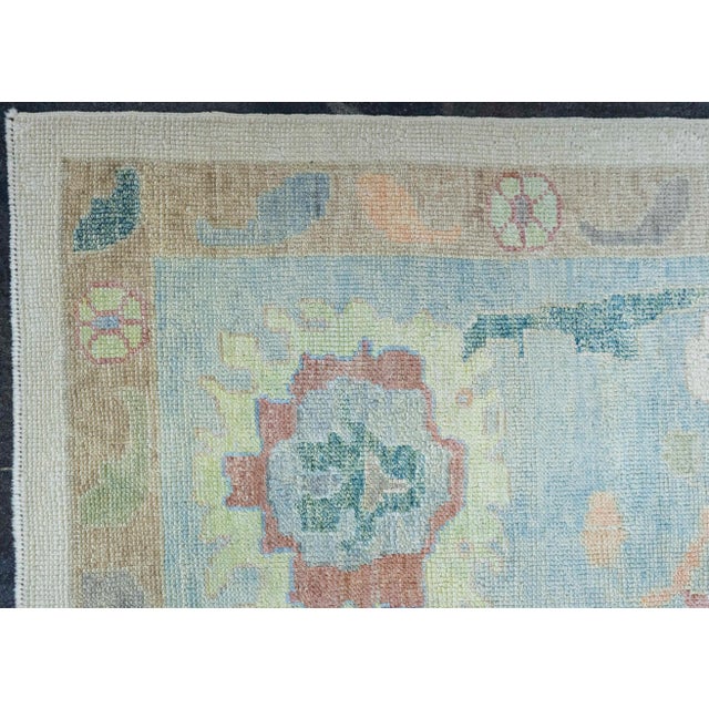 Early 21st Century Turkish Oushak Square Rug 13'5" x 14'3" #20430 For Sale - Image 5 of 8