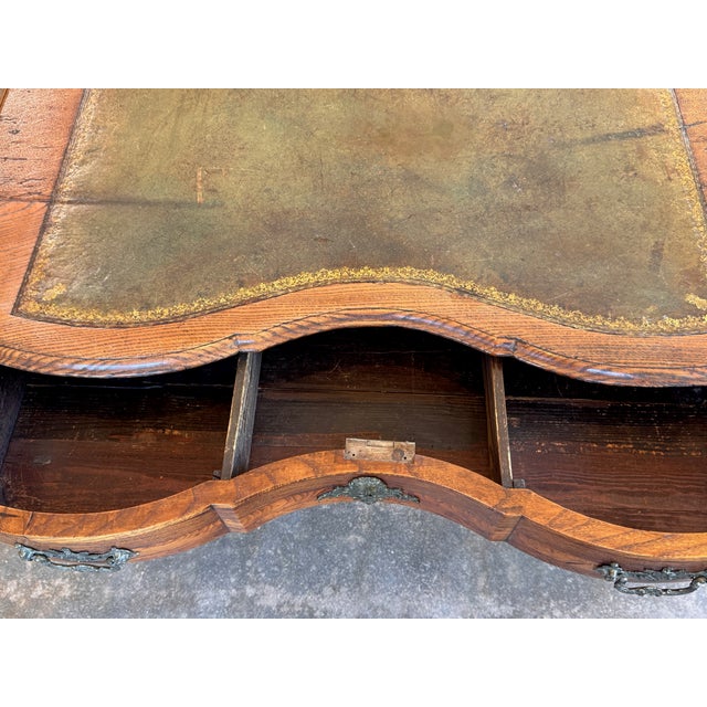 19th Century Louis XVI One-Drawer Writing Table With Leather Top For Sale - Image 15 of 18