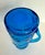 1960s Italian Blue Art Glass Pitcher With Mixed Fruit Motif, Empoli Style For Sale - Image 10 of 12