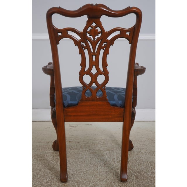 Maitland - Smith Set of 8 Maitland Smith Mahogany Dining Chairs For Sale - Image 4 of 18