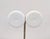 Vintage Signed Napier White Circle Spiral Clip Earrings, 1985 - 2 Pieces For Sale In Philadelphia - Image 6 of 8