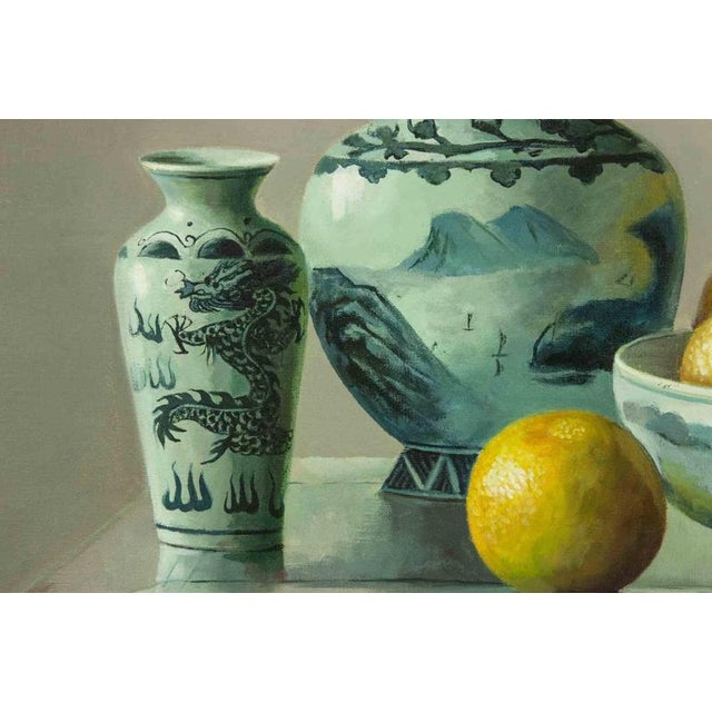 Zhang Wei Guang, Still-Life Oil Painting of Oranges, 2000s, Oil, Framed For Sale - Image 4 of 5