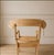 American Vintage Scroll Arm Slatted Light Wood Armchair For Sale - Image 3 of 3