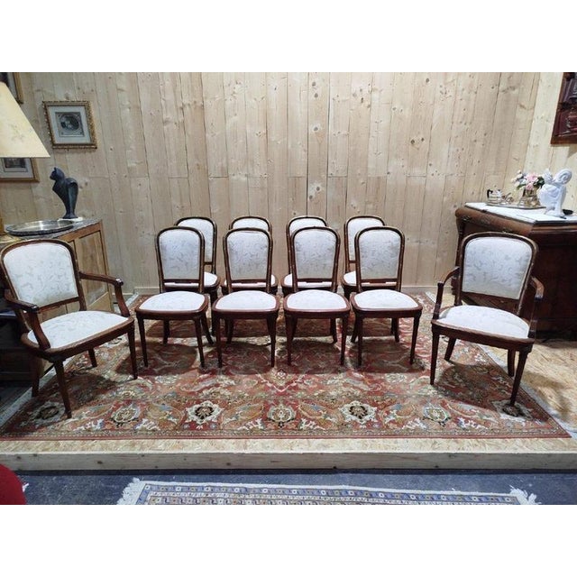 Louis XVI Dining Chairs, Set of 8 For Sale - Image 4 of 12