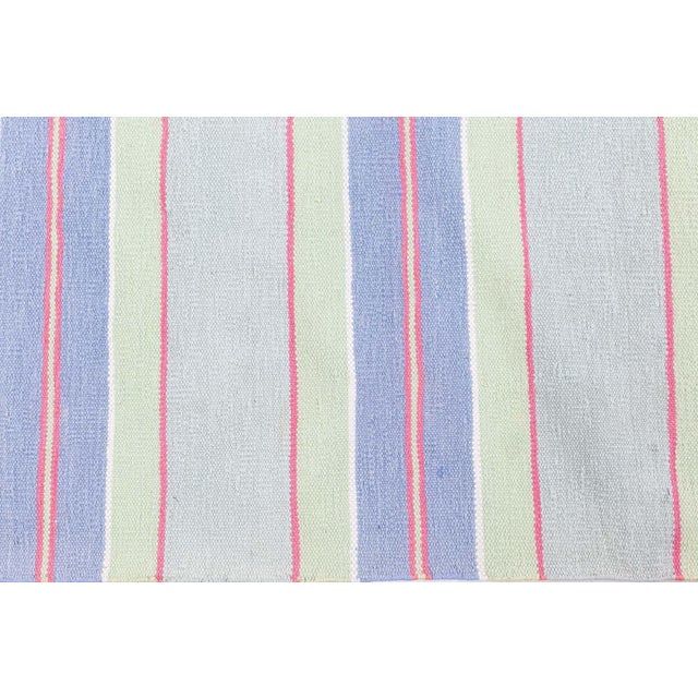 Mid 20th Century Vintage Indian Dhurrie Rug Doris Leslie Blau For Sale - Image 5 of 10