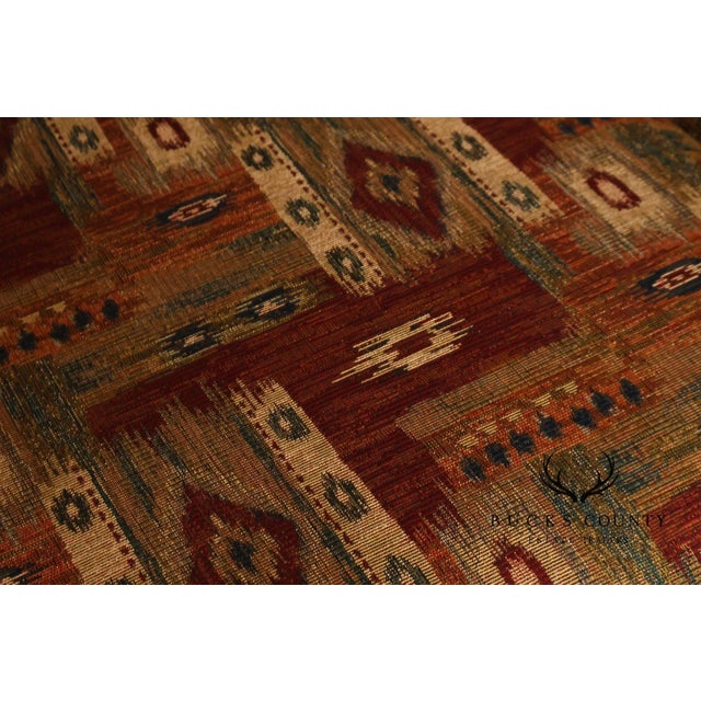 2000 - 2009 Bassett Furniture Mission Style Oak Spindle Settee For Sale - Image 5 of 17
