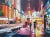 Painting of Times Square Manhattan New York City - Unique Original Art by Contemporary British Artist, 2021 For Sale - Image 10 of 13
