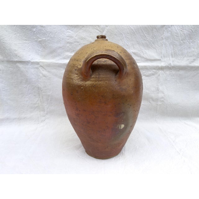 Antique French Stoneware Vinegar Jar / Floor Vase, Poitou, C. 1900 For Sale - Image 6 of 18