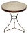 French Modern Bronze & Marble Gueridon or Bistro Table For Sale