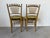 Antique Italian Faux Bamboo Gilt Wood Accent Chairs With Green Velvet Upholstery – A Pair Description: For Sale In Miami - Image 6 of 12