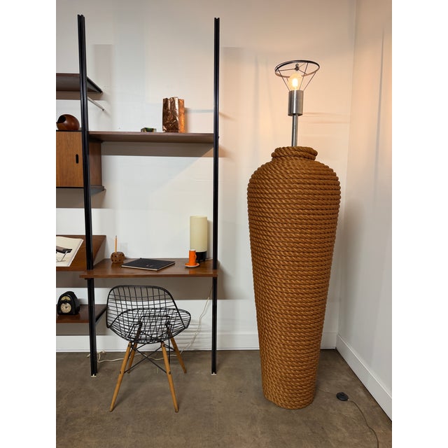 1990s Monumental Sculptural Rope Floor Lamp by Fusion Specialties For Sale - Image 17 of 17