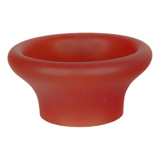 Vase and Satin Cenedese in Colored Glass, 1960s For Sale