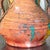 Vintage Boho Hand Painted Pottery Vase For Sale - Image 9 of 13