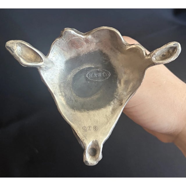Silver Vintage/Antique Art Nouveau Silver Taper Candle Stick Holder For Sale - Image 8 of 8