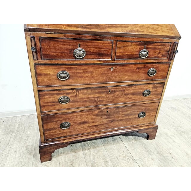 Victorian Mahogany Secretaire with Library For Sale - Image 13 of 18