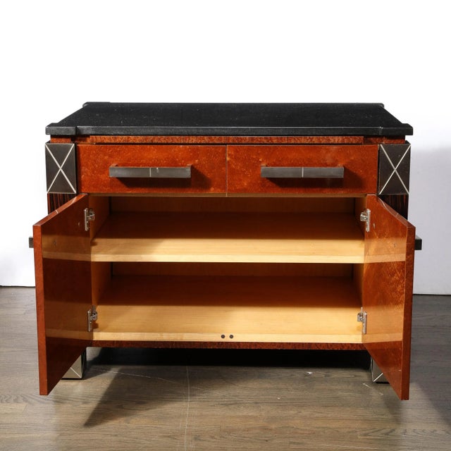 Mid-Century Marble, Macassar & Walnut End Tables / Nightstands by Lorin Marsh For Sale In New York - Image 6 of 12