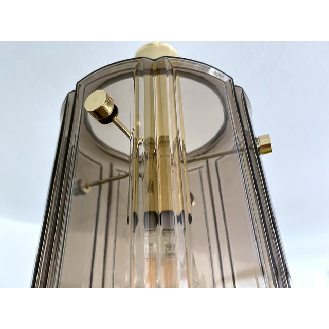 Space Age Pendant Light in Glass from Glashütte Limburg, 1950s For Sale - Image 10 of 12