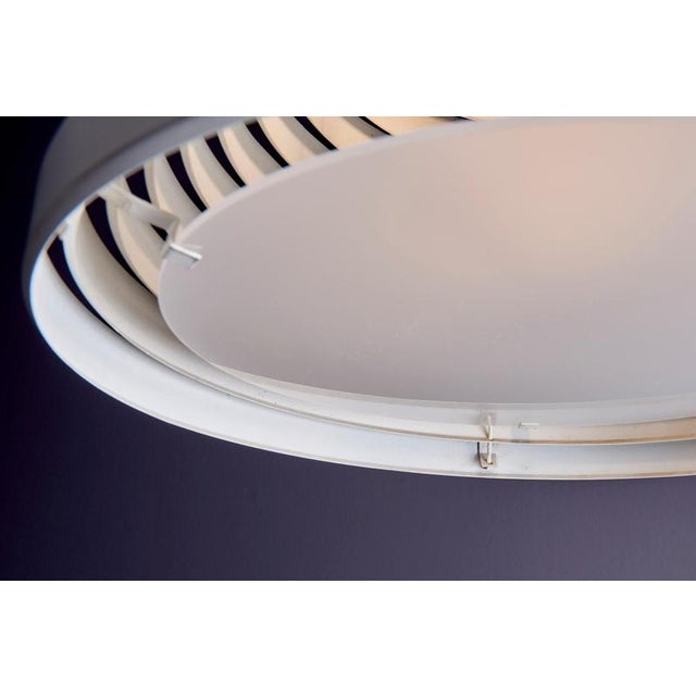 White Conical Pendant Lamps attributed to Wilhelm Vest, 1970s, Set of 2 For Sale - Image 6 of 12