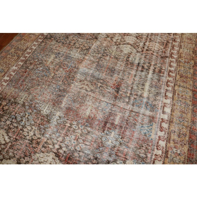 Zabihi Collection Worn Persian Corridor Size Rug For Sale - Image 9 of 11
