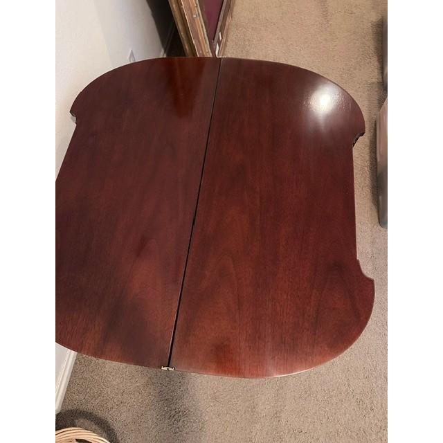 Baker Furniture Company 1990s Baker Furniture Neoclassical Style Mahogany Game Table For Sale - Image 4 of 8