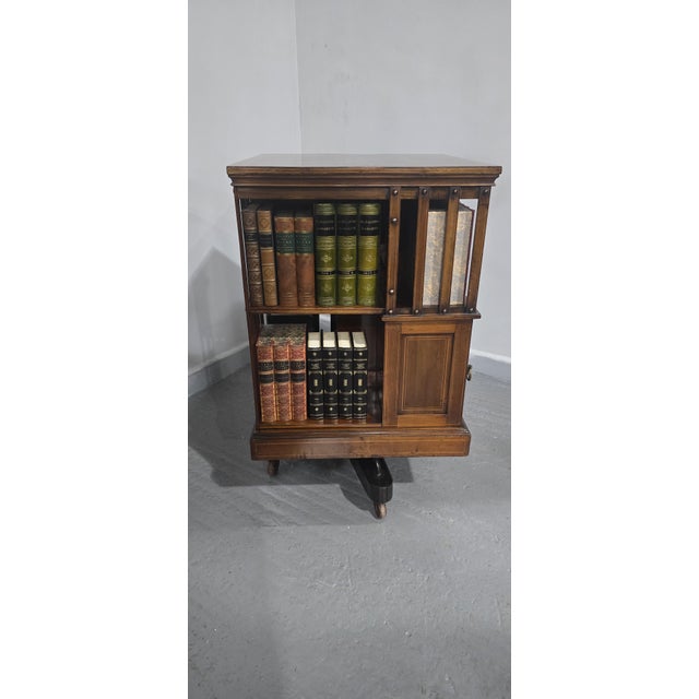 Late 19th Century Mahogany Revolving Bookcase from Maples, 1880s For Sale - Image 5 of 14