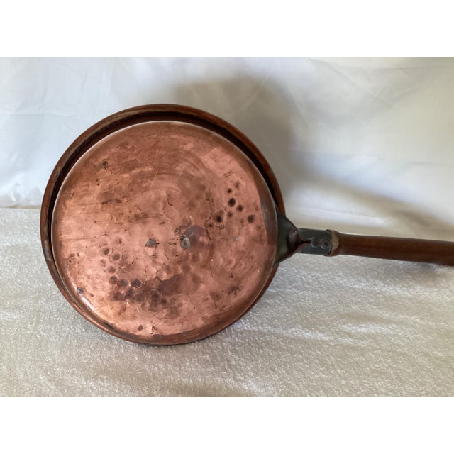 1920s Handmade Italian Copper Polenta Pot For Sale In Panama City, FL - Image 6 of 8