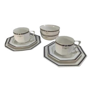 Mid 20th Century Art Deco Givenchy Dinnerware Set - 8 PCS For Sale