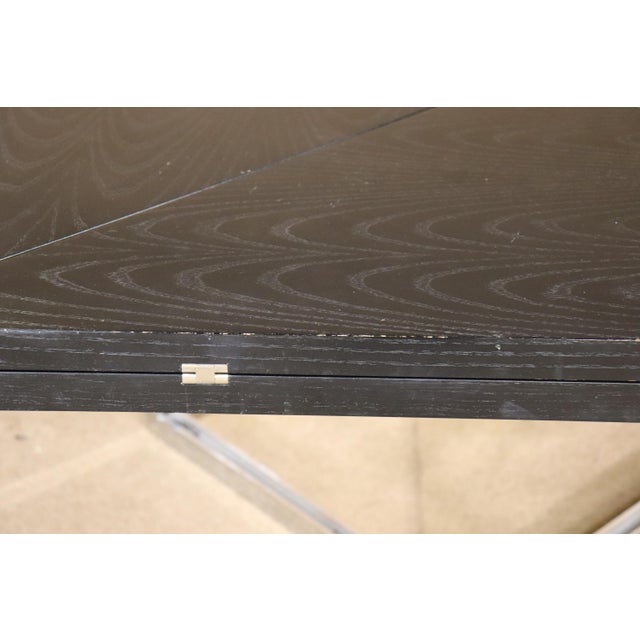 Mid 20th Century Fliptop Chrome Base Card Table For Sale - Image 11 of 12