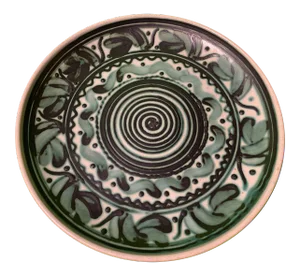 Vintage Kupittaa Savi Art Deco Pottery Charger
