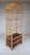 Wood 1970's Vintage Coastal Pagoda Bamboo Etagere Bookcase With Glass Shelves and Drawers For Sale - Image 7 of 15