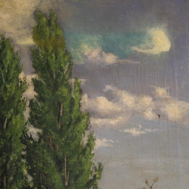 C. Coll, Spanish Landscape, 1883, Oil on Canvas For Sale - Image 15 of 16