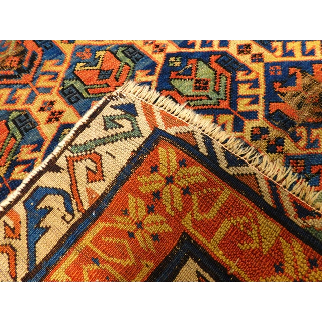 Rare Antique Caucasian Rug. 3'6"x 5'5" For Sale - Image 12 of 16