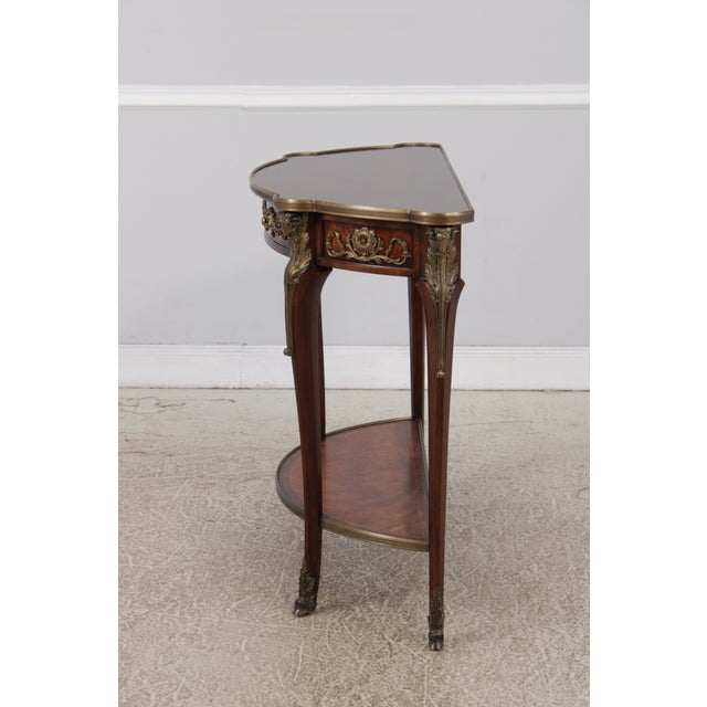Theodore Alexander Theodore Alexander 2 Tier Rams Head Demilune Console For Sale - Image 4 of 18