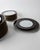 Vintage Black and White Porcelain Dinnerware Set with Gold Rim from Eschenbach Bavaria, Germany, Set of 26 For Sale - Image 15 of 17